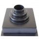 Square Top Entry Grille (Plenum) Box 450x450mm - Plastic