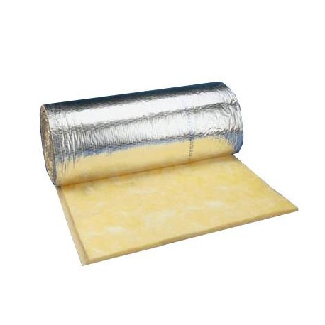 Duct Insulation Blanket (Fibre Glass w/ Aluminium Face Skin)- 25mm Thick, 1.2x18mm